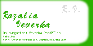 rozalia veverka business card